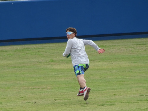 Masataka Yoshida on Pre-Spring training  in Okinawa, Japan.